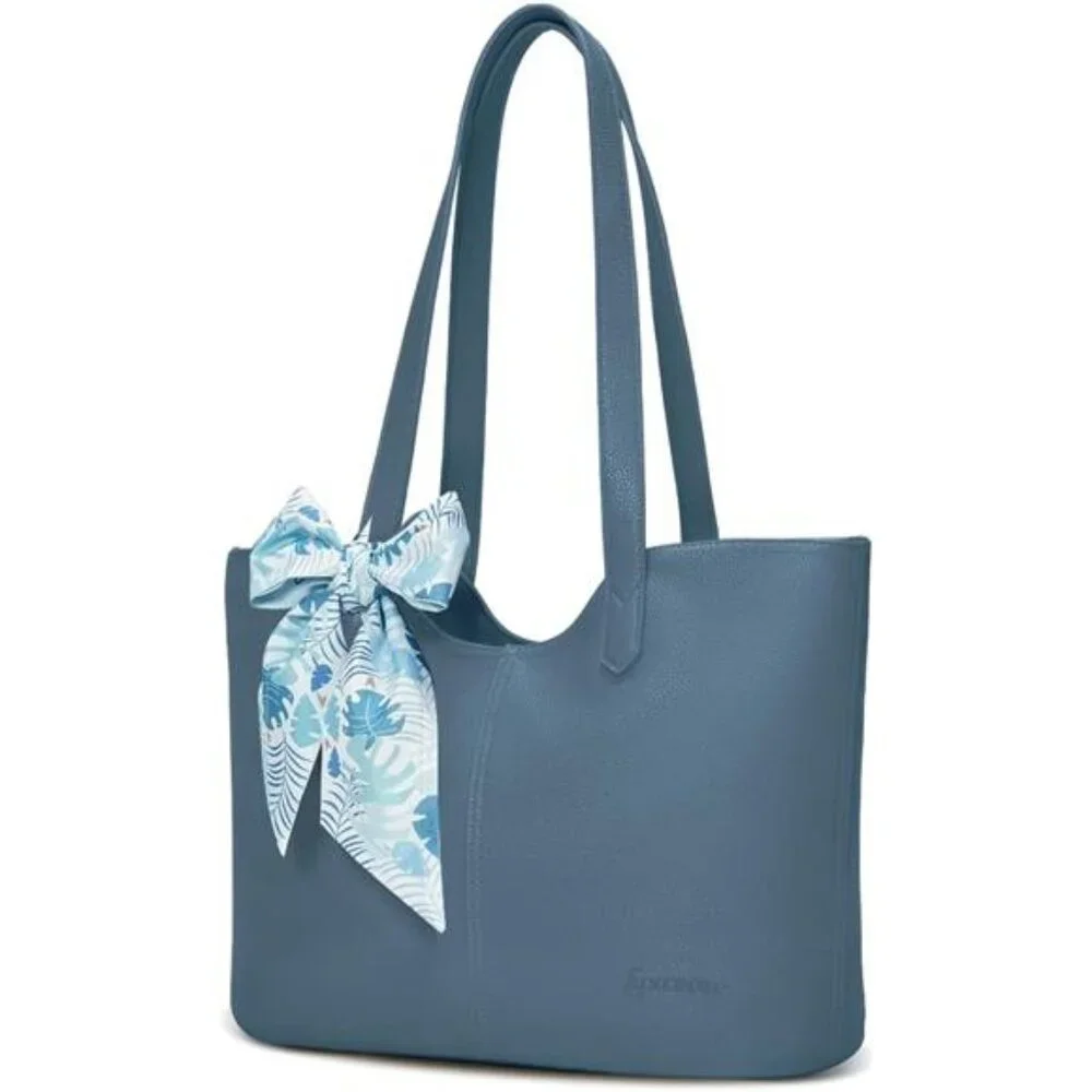Womens Hobo Handbag Shoulder Bag Blue - Picture 3 of 6